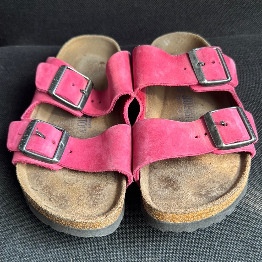 Birkenstock Arizona Sandals - Hot Pink